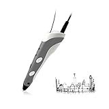 AFUNTA 3D Stereoscopic Printing Pen for 3D Drawing + Modeling + Arts + Crafts Printing 1.75mm ABS Filament (pen's color may vary)