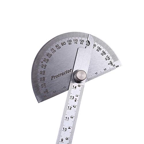 GD GmgodAngle Finder Swing Arm Protractor 0-180 Degrees Stainless Steel Goniometer Ruler (C)