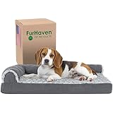 MFOX Hundebett Donut-Form – Kuscheliges Kunstfell-Bett Für Mittelgroße & Große Hunde