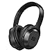Langsdom Active Noise Cancelling Headphones Over Ear Bass Bluetooth Headset with Mic, Bluetooth 4.2 Wireless Headphones Comfortable Earpads, 38H Playtime for Travel Work TV PC Cellphone (Black)