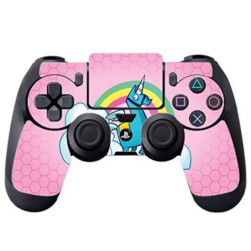Rainbow Unicorn Pink Background Design PS4 DualShock4 Controller Vinyl Decal Sticker Skin by egeek amz [video game] - Thumbnail 3