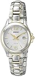 Seiko Women's SUT250 Solar Analog Display Japanese Quartz Two Tone Watch