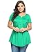 Women Plus Size Tunic Tops Short Sleeve Shirts Tees