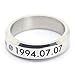 Fanstown Irwin Handmade Titanium Birthday Ring Necklace