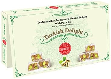 TRADITIONAL DOUBLE ROASTED AUTHENTIC TURKISH DELIGHT WITH PISTACHIO (9oz)
