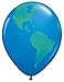 Qualatex Globe Biodegradable Latex Balloon, 11-Inch (12-Units)