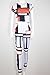 Aro Lora Women's Short Sleeve Geometric Floral Print Long Bodycon Pants Jumpsuits Rompers Clubwear XX-Large White