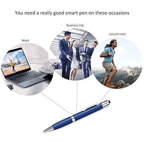 The perseids 5 in 1 Multifunction Pen, Writing Ballpoint Pen with Stylus, USB 32GB Flash Drive, Touch Pen Built-in Cable Compatible with Type C Devices, Business Gift for Men Women Blue