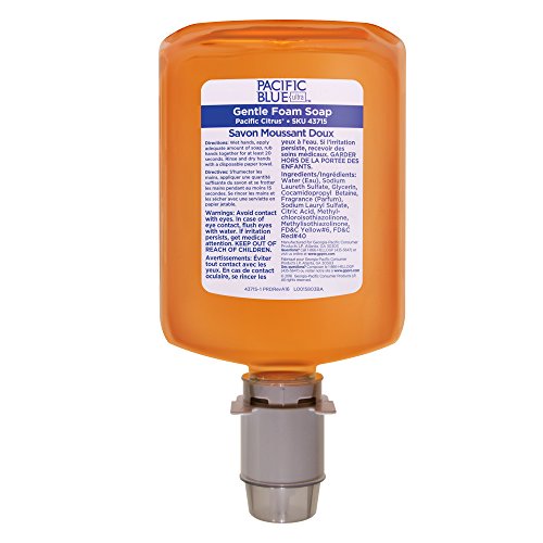 Georgia-Pacific 43715 Pacific Blue Ultra Pacific Citrus, Gentle Foam Soap, 1200 mL (Pack of 4)