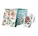 Summer Bloom Glass Cup - 5 x 4 x 5 Inches