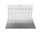 Pack of 2 - 2 Year Pocket Calendar, 2017-2018, Fits Standard Sized Checkbook Cover, 3