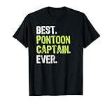 Pontoon Boat Gift Shirt - Captain Funny Boat Lake Shirt Men