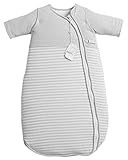 LETTAS Unisex Baby Cotton Removable Long Sleeve Zip up Sleeping Bag Thicken Autumn Winter Gray (6-12 Months,S)