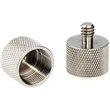 CAMVATE Thread Adapter Microphone Stand 5/8"-27 Female to 1/4"-20 Male fr Camera Monitor