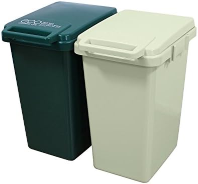 最新 ゴミ箱 おしゃれ 屋外 ダストボックス ごみ箱 B663 2 連結ワンハンドペール45l 2個セット 45リットル