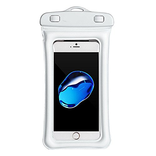Connia Floating Waterproof Phone Case Waterproof Pouch Cell Phone Dry Bag For iPhone 6 7 8 X (White)