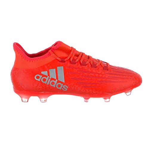 adidas Men's Shoes | X 16.2 Firm Ground Cleats Soccer, Solar Red/Metallic Silver/Hi-Res Red, (9 M US)