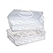 Snapware Snap 'N Stack 2-Layer Cookie, Cake, Cupcake and Brownie Storage Carrier (BPA Free Plastic, Holds Up to a Quarter-Sheet Cake)