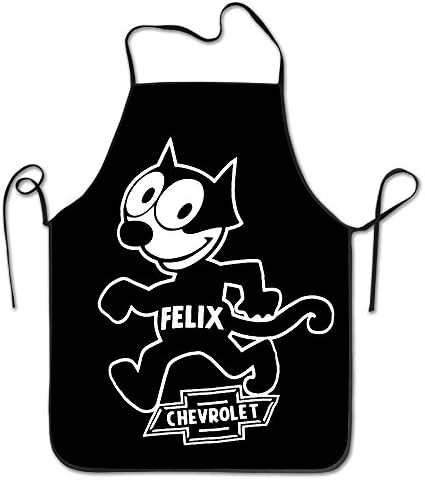 Felix The Cat Chevrolet Oversized Adjustable Bib Aprons Trendy Women Apron