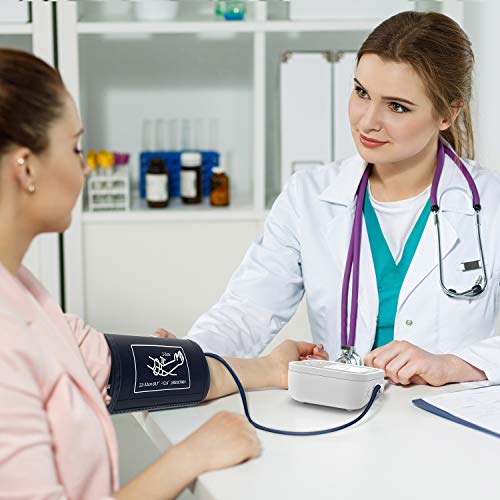 Blood Pressure Monitor,AUCEE Upper Arm Blood Pressure Monitor with USB Rechargeable, Digital Automatic Measure Blood Pressure and Heart Rate Pulse with Wide-Range Cuff for Home use, Large 3.5" Display