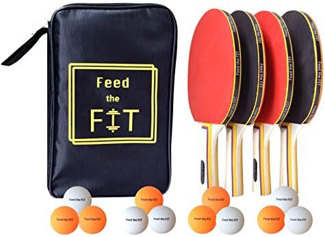 Feed the Fit Ping Pong Paddle Set