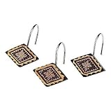 Avanti Linens Mojave Shower Hooks, Black