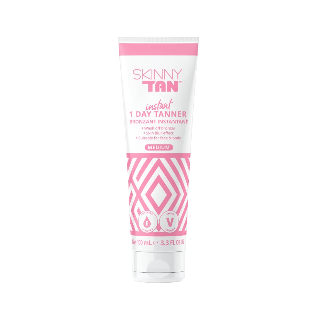 Skinny Tan Instant 1 Day Tanner Face & Body - Wash off Bronzer 100ml