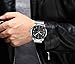 OLMECA Men's Watches Luxury Sports Casual Quartz Wristwatches Waterproof Chronograph Calendar Date Stainless Steel Band Black Color 666 (Silver Black)