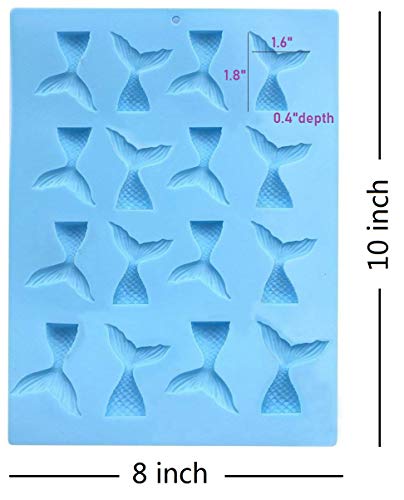 6 Sakolla+Mermaid+Silicone+Decoration+Chocolate