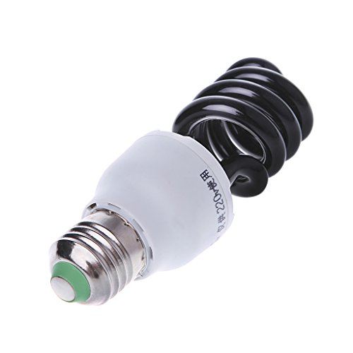 LIYUDL E27 20 Watt Spiral Energy Saving CFL Light Bulb Ultra Violet UV Blacklight Blue 220V