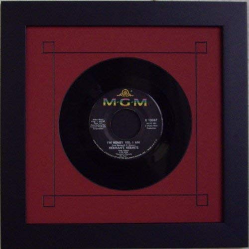 Buy 45 Single (6 7/8") VinylRecord Frame Featuring Red Mat Design and
