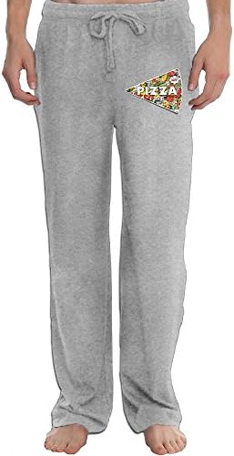 WENTiandi Men's Sweatpants Men'sthigh Gap Three Slices Pizza Same Thing Pants Men's Open-Bottom Sweatpants
