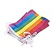 Juvale Rainbow Flags String, 32-Piece Pride Flag Set - Flags for Pride Decorations, Pride Flags, Rainbow Party Supplies, Multicolored - 37.4 Feet String, Each Flag 12 x 7.7 Inches