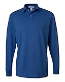 Jerzees 437ML Adult 50-50 Long Sleeve Shirt, Royal - Large