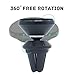Hovinso Car Phone Mount, Universal Air Vent Magnetic Car Phone Holder Ultra Compact 360 Rotation Dashboard Mount for iPhone X/8/8 Plus/7/7 Plus/6/6S/Galaxy S8 (Black, Size-1)
