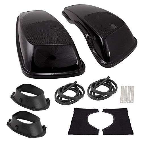 Metra Powersports BC-HD69-14U Pair of Saddlebag Covers with 6x9 inch Speaker Adaptors for Harley Davidson 2014-Up