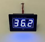 Automotive Authority LLC 36V Golf Cart Digital Volt Meter Battery Gauge for Club Car EZGO Yamaha 36 Volts - Blue
