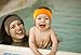 Earvolution Ear Band-It Ultra Premium Swimming Headband - Invented by Ear, Nose, and Throat Physician - Anti-Slip Neoprene Keeps Water Out, Holds Earplugs in - Large Black Headband