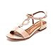 Alexis Leroy Summer Women's Classic Buckle Design Fashion Flat Sandals