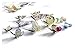 DaGou Mixed of 12PCS 3D Pink Butterfly Wall Stickers Decor Art Decorations¡­ (Silver)