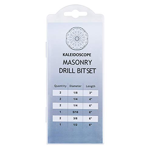 Masonry Drill Bits Set With High Bend Resistance Solid Carbide Tip Type Ideal for Drilling Building Materials (Tile, Brick, Cement, Concrete, Glass, Plastic, Cinder Block, Wood) Hardened Steel Body - Thumbnail 5