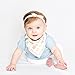 kishu baby Girl Bandana Bib, Reversible Boho Butterfly Bib, One Size Multicolor (Pink)