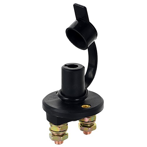 Jtron Car Battery Switch Disconnect 12v 200A Cut Off RV Battery Isolator Switch with 2 Keys for RV Ship Boat Small Yacht Camper Truck