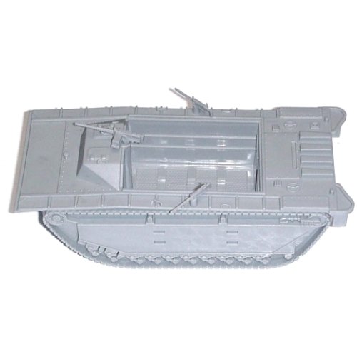 BMC WW2 Gray Amtrak LVT - 1:32 Amphibious Vehicle for Plastic Army Men