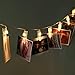 LED Photo Display String Lights with Timer Automatically ON/OFF Warm White 15ft/4.5m for Hanging Pictures Photos Cards and Notes Battery Powered Photo Banner Wall Decor Essential with Mini Clothespins