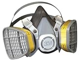 3M Safety 142-5303 Safety Half Facepiece Disposable Respirator Assembly, Organic Vapor/Acid Gas, Large
