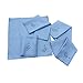 ammoon 5pcs Microfiber Cleaning Polishing Polish Cloth for Musical Instrument Guitar Violin Piano Clarinet Trumpet Sax Universal