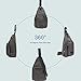 SAYGOER Canvas Sling Bag Unbalance Bag Men & Women for Outdoor Sports Grey