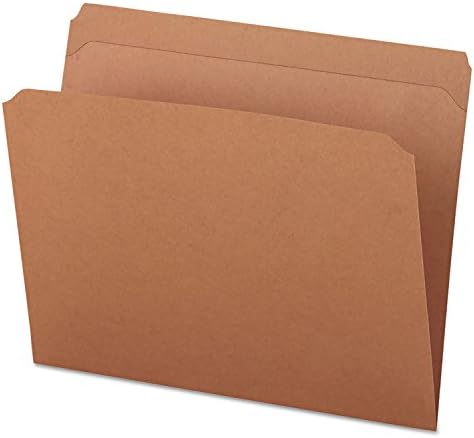 Universal File Folders, Straight Cut, Top Tab, Letter, 100/Box (16130)