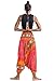 Harem Pants Unisex Tribal Chakra Jumpsuit Harem Pants for Men & Women, One Size, Orange